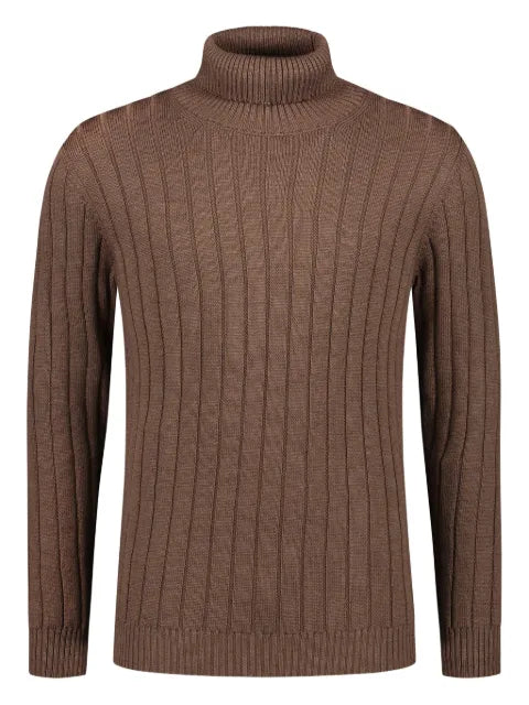 Luigi Borrelli ribbed roll-neck sweater