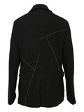 Black Comme Des Garçons gabardine trimmed jacket