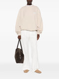 Jacquemus logo-patch drop-shoulder sweater