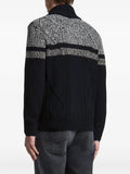 Peserico cable-knit shawl-collar cardigan
